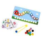 Развивающая игрушка деревянная с шариками мал, коробка C-41936