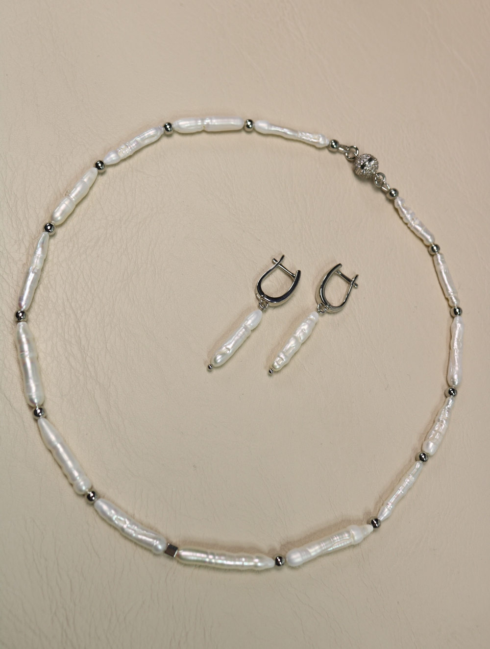 Чокер из барочного жемчуга «Жемчужный штрих»