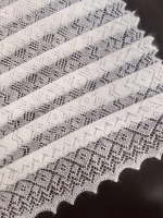 Оренбургский пуховый палантин П2-12040-01 белый отбеленный