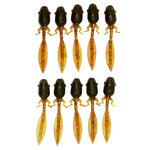 10 шт 5 см Силиконовая приманка креатура головастик слаг RuBaits Tadpole Рыболовная приманка для рыбалки на окуня на щуку на форель на судака На спиннинг джиг микроджиг 0,9 гр.
