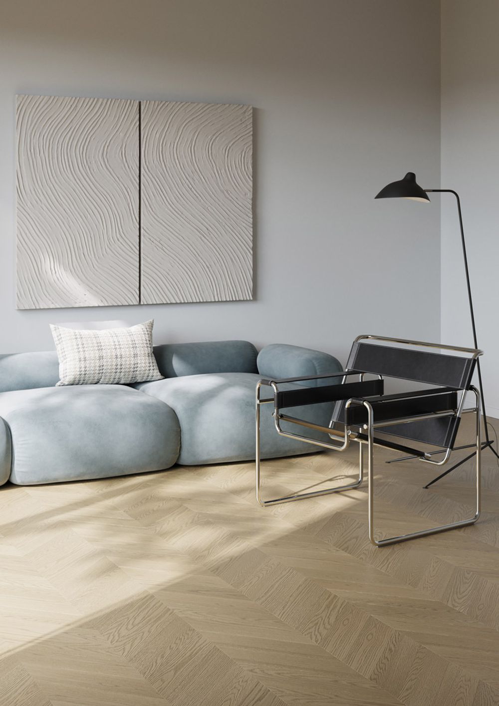 Fargo Quartz Parquet Французская Елка Дуб Шампань, 1,12 м²