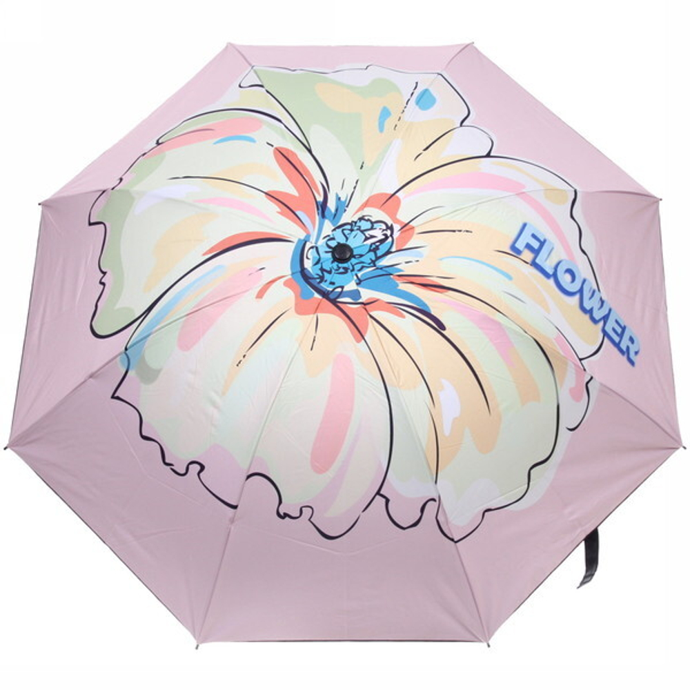 Зонт механический ветроустойчивый, матовая ручка «BESTzontik - lira», сиренево лиловый, длина 25см, d-110см