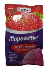 Мороженое Клубника сухая смесь 100г. Royal Food - купить с доставкой по Москве и всей России