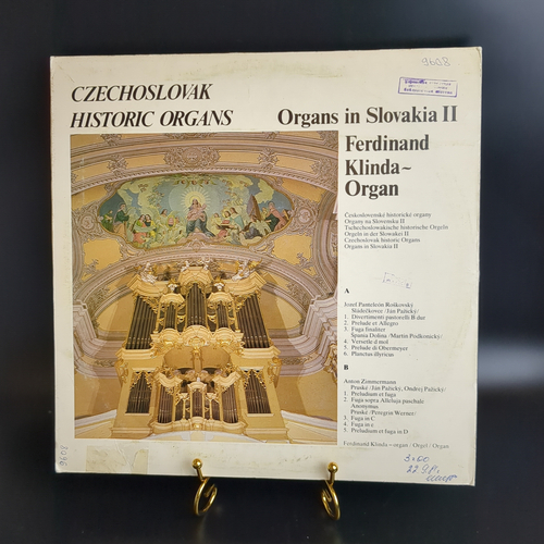 Czechoslovak Historic Organs виниловая пластинка 12 дюймов Klinda Ferdinand, Organs in Slovakia II, LP, классика,Opus stereo, винтаж времен СССР