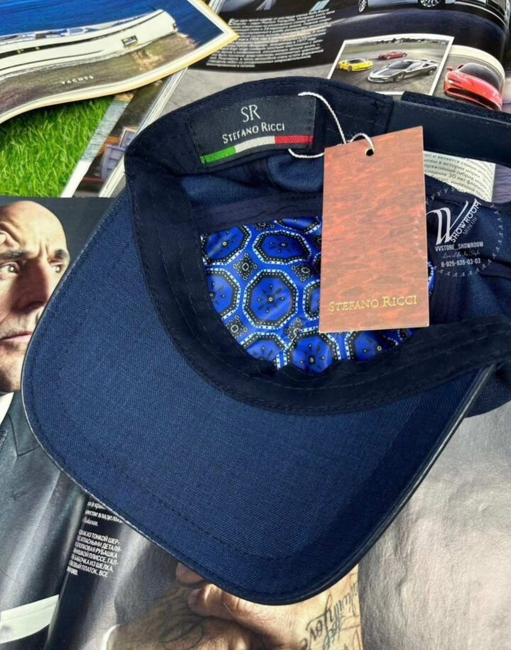 Бейсболка Stefano Ricci премиум