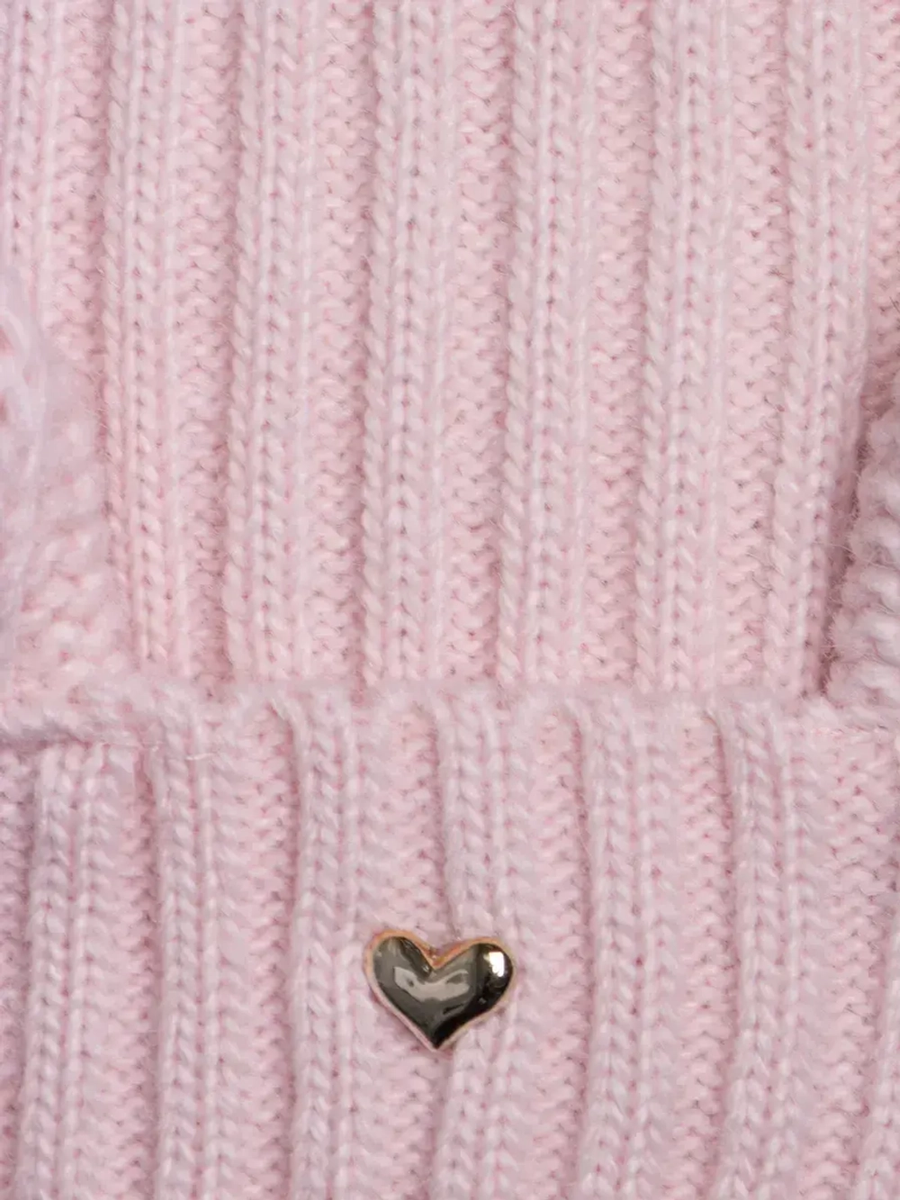 Шапка зимняя с помпоном и ушками для девочки