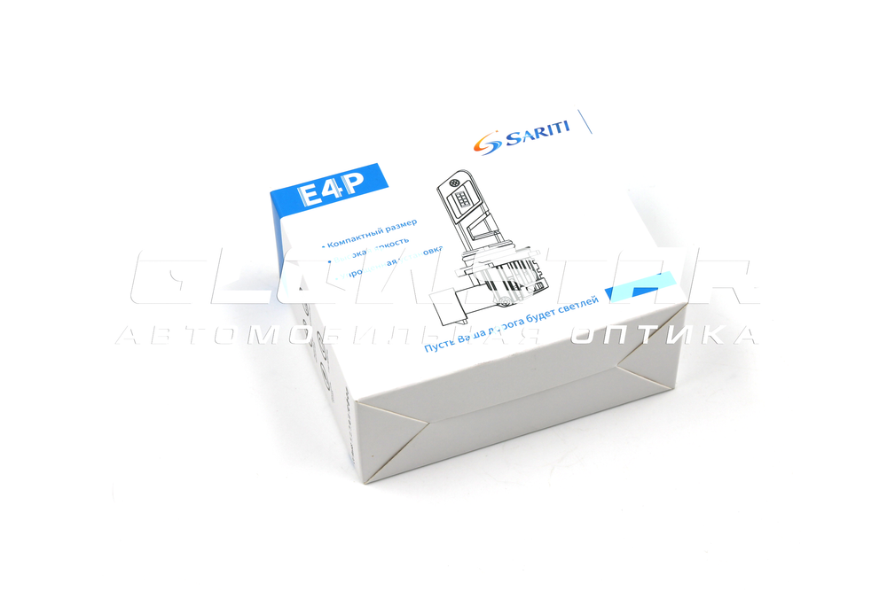 Cветодиодные лампы H8/H9/H11/H16 Sariti E4P с вентилятором, 12V, 25W, 5500K (комплект, 2шт)