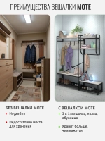 Вешалка напольная с обувницей MOTE