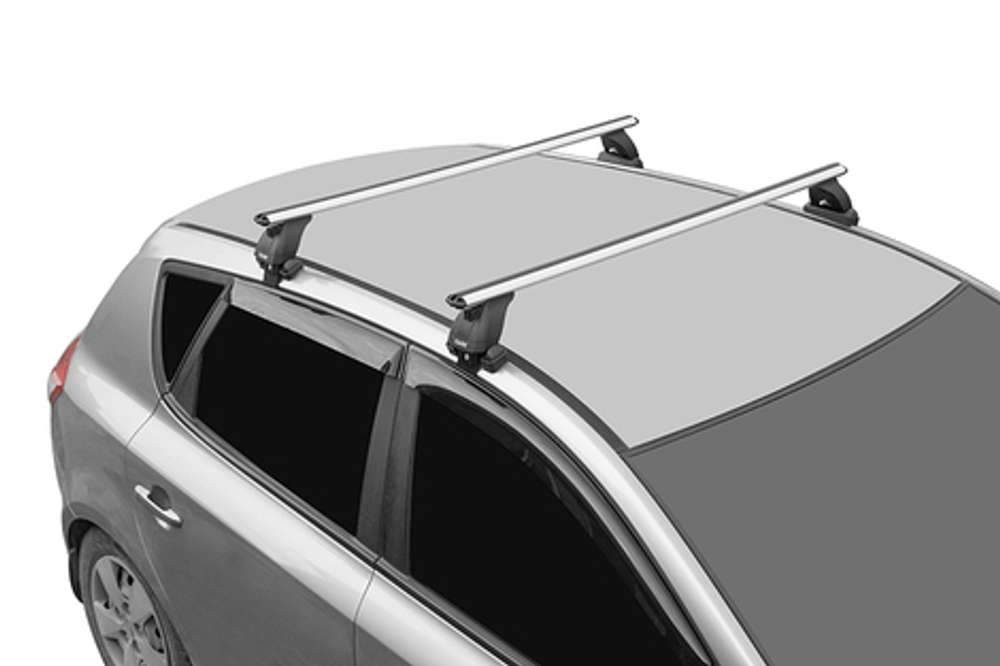 Багажник LUX БК 3 с дугами 1,2 м аэродинамическими для Hyundai Sonata 8 2019 +