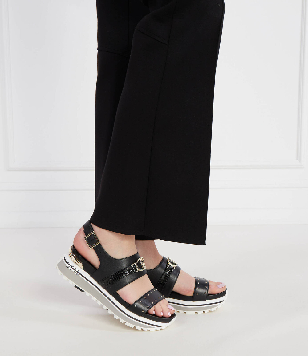 Кожаные босоножки maxi wonder Liu Jo - черный(BA4107 P0102)