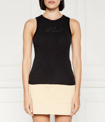 Топ Karl Lagerfeld - черный(245W1702)