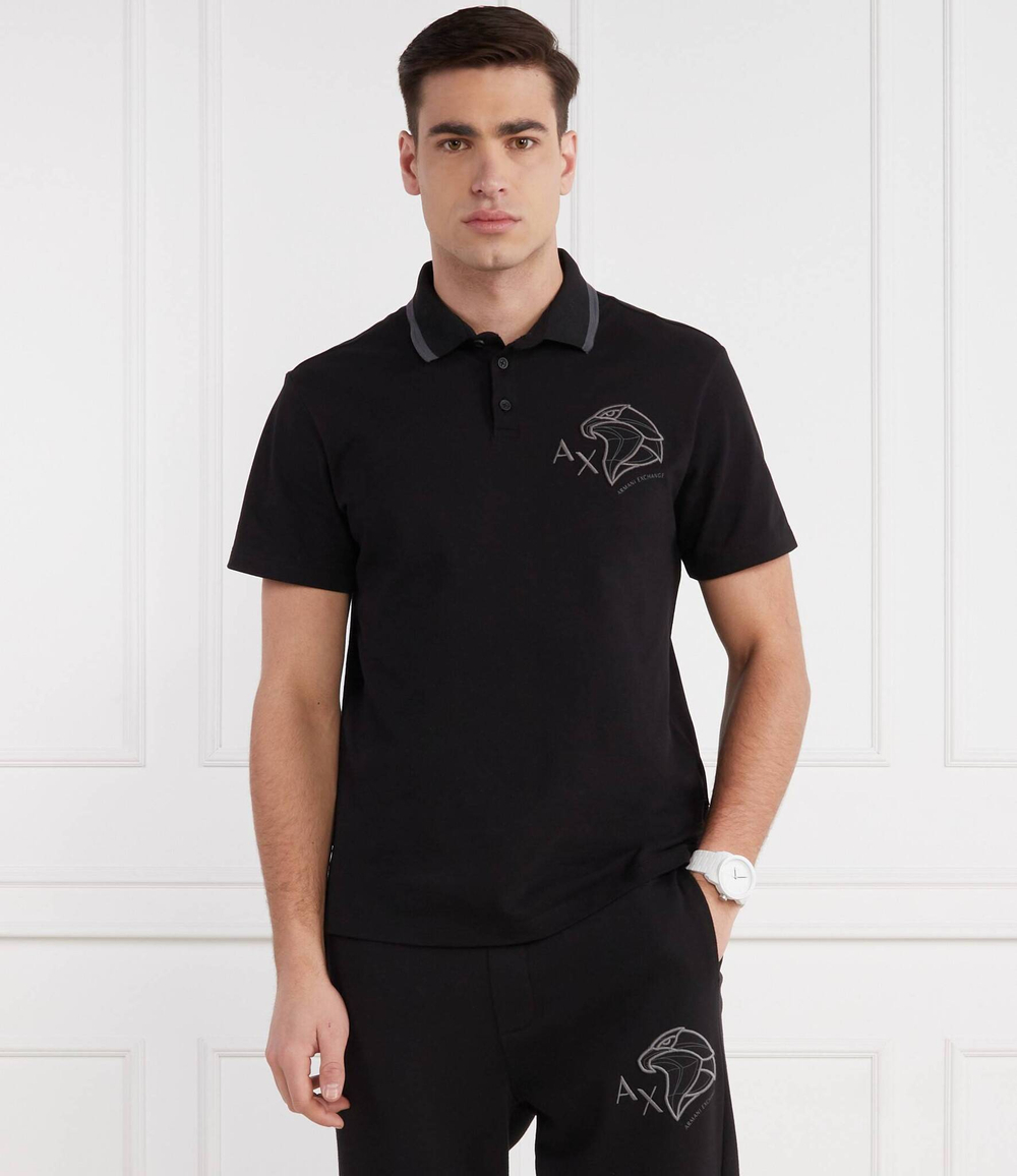 Поло Armani Exchange - черный(3DZFHQ ZJ9SZ)