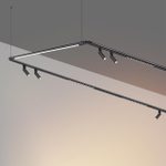 359370 KONST NT24 034 черный Светильник диммир. со сменой цв. температ. (управл. - пульт ДУ или прилож. Smart Life) IP20 LED 16W 48V 3000-6000К GLAT