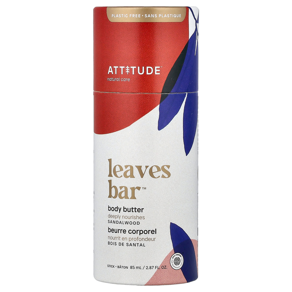 ATTITUDE, Leaves Bar™, масло для тела, сандаловое дерево, 85 мл (2,87 жидк. унции)