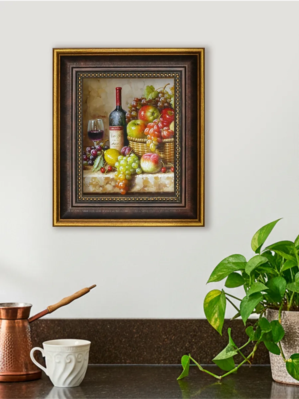 Картина настенная интерьерная в багетной раме 18*21 см