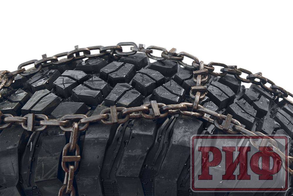 Цепи противоскольжения Фронтальный погрузчик "соты" 21 мм, 11.20x20 (к-т 2 шт.) РИФ