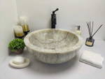 Раковина из оникса Bowl Grey Medium BO-60006 45*45*17