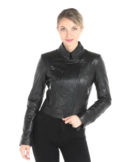 Косуха кожаная куртка женская Турция