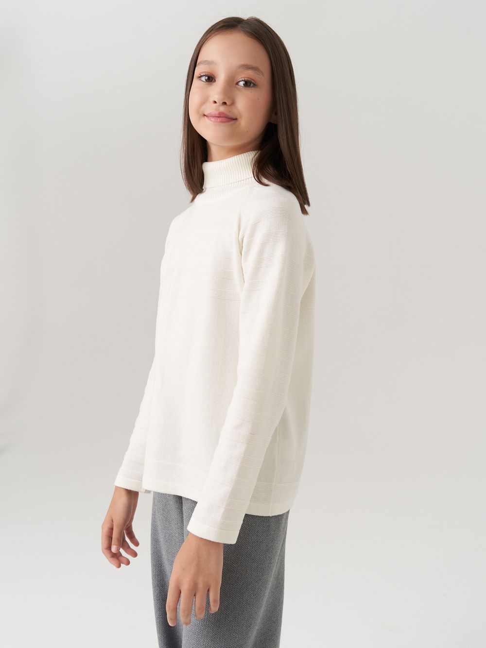 AT743 Джемпер для девочек молоко