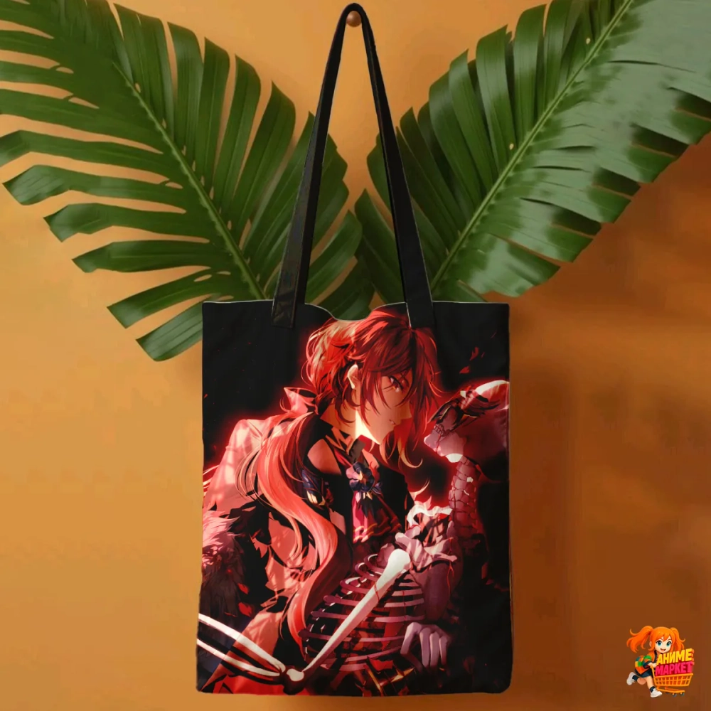 Сумка шоппер с принтом Genshin Impact