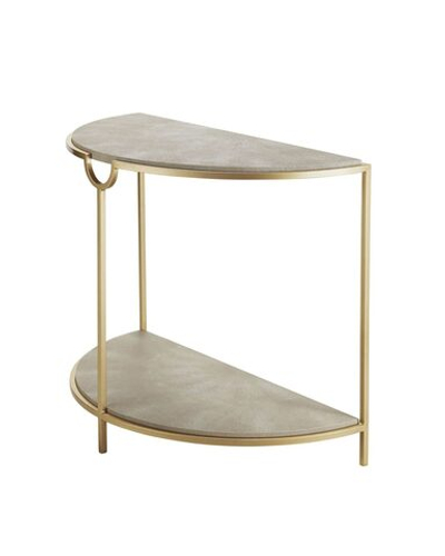 Бежевая полукруглая консоль “Мэгги”