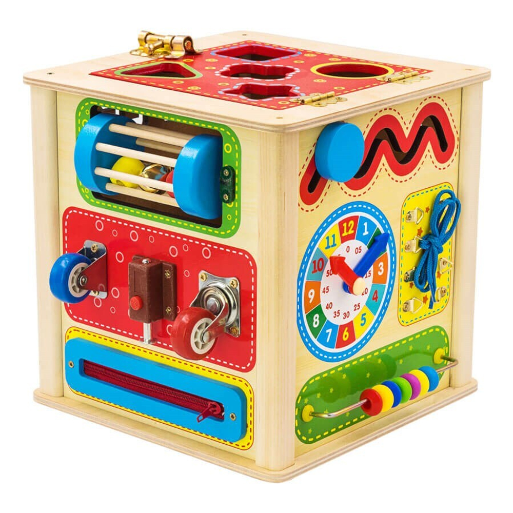 Универсальный куб, развивающая игрушка для детей, обучающая игра из дерева