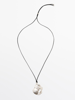 Massimo Dutti Подвеска в абстрактном стиле, серебряный