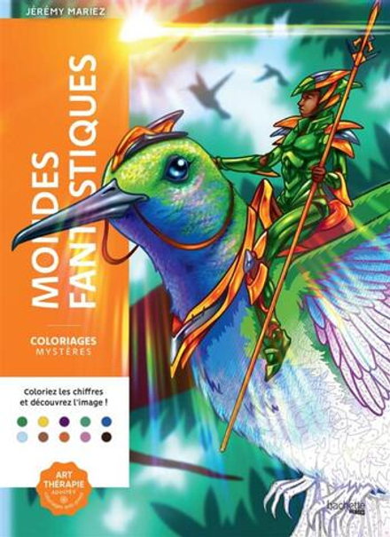 Hachette раскраска по номерам Coloriages mystères - Mondes fantastiques