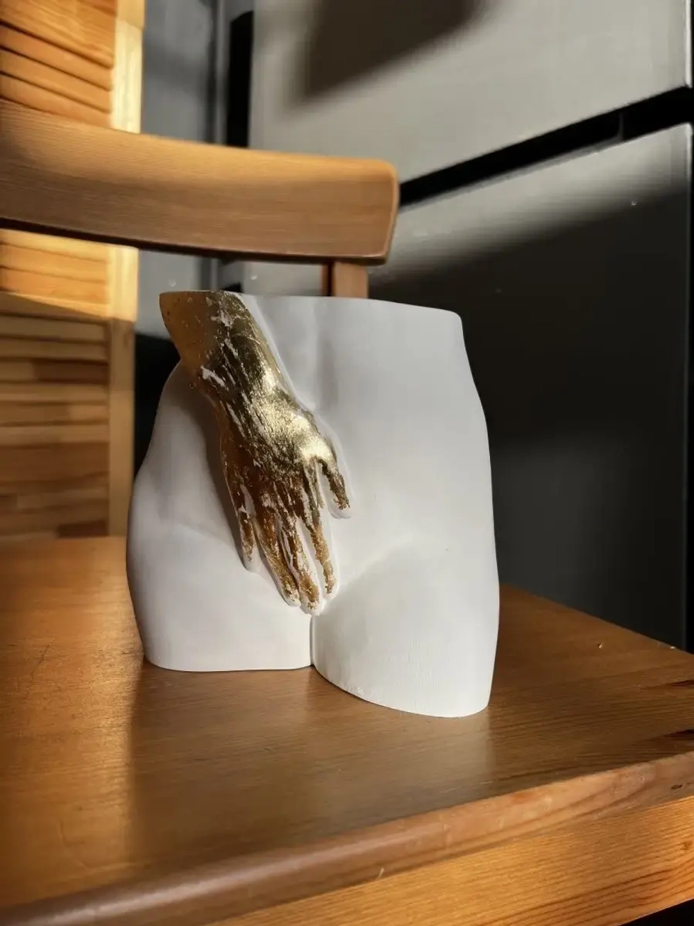 Кашпо Женское тело Горшок  Ваза скульптура декор для дома