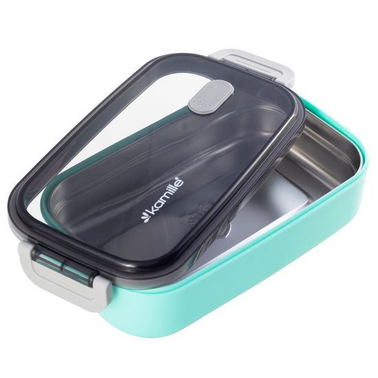 Ланч бокс 700 мл. Kamille KM 2133 (пластик, нержавеющая сталь)