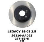 ТОРМОЗНЫЕ ДИСКИ LEGACY 2.0-2.5 92-05,FORESTER 97-05-,OUTBAC 2.5 00- FR