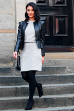 Непрозрачные матовые колготки с плоскими швами (Размер: M-L) (Цвет: черный)