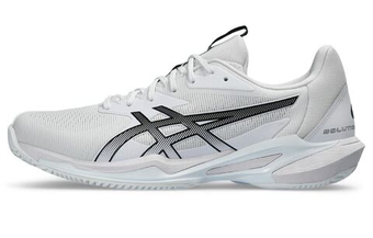 Мужские кроссовки теннисные Asics Solution Speed FF 3 Clay - белый, черный
