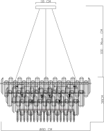 Подвесная люстра Divinare BELLATRIX 3510/02 SP-18