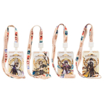 Бейдж на шнурке Basir вертикальный, 110*68 мм, аниме, 4 рисунка ассорти