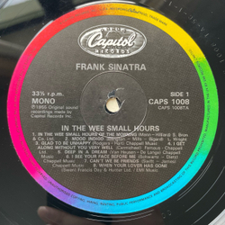 Винтажная виниловая пластинка LP Frank Sinatra In The Wee Small Hours (Англия 1984)
