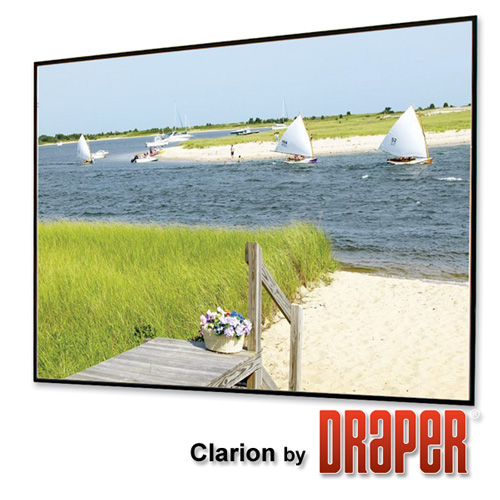 Натяжной экран Draper Clarion HDTV (9:16) 302/119" 147*264, Рама стандартная, High Contrast Grey