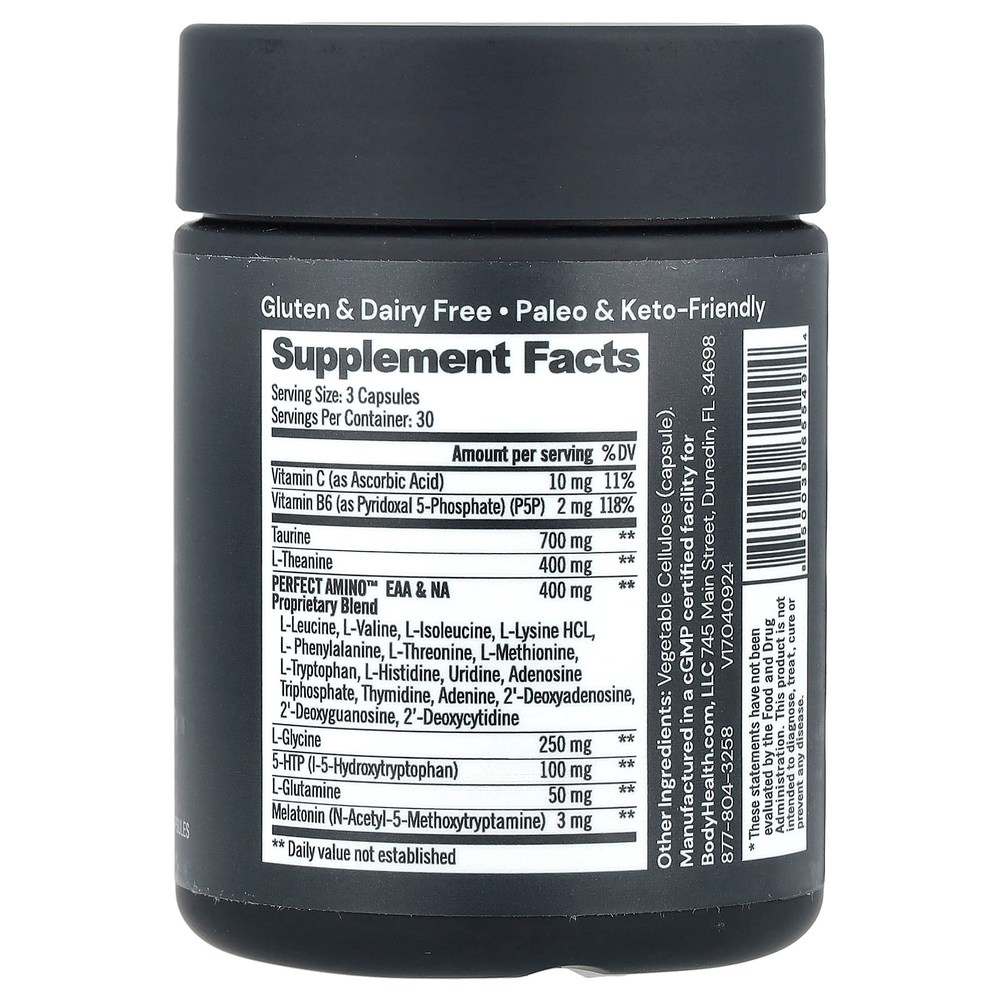 BodyHealth, Sleep, улучшенный с Perfect Amino ™, 90 капсул