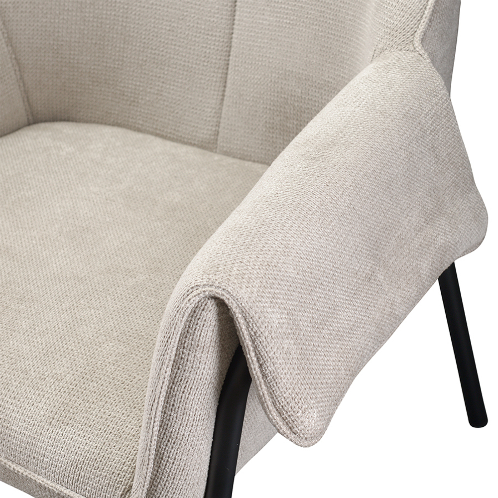 Лаунж-кресло Berg Aline серо-бежевое