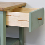 Прикроватная тумба Саргас из натурального дерева, с дубовыми ручками