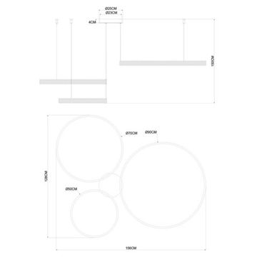 Подвесной светильник 145W 4000K 1926/17 SP-3 черный/латунь Avanti Divinare