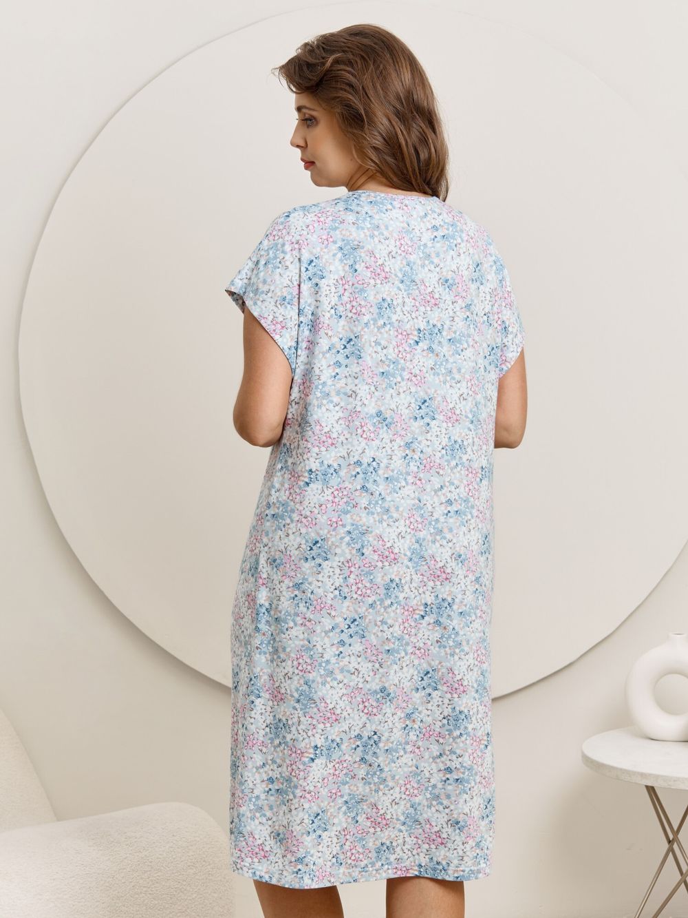 Ночная сорочка Юстина Виотекс ГОЛУБОЙ