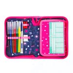 Пенал BRAUBERG с наполнением, 1 отделение, откидная планка, 24 предмета, 21х14 см, "Kitten&sneakers", 229295