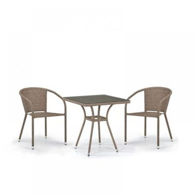 Садовый набор мебели T282BNT/Y137C-W56 Light brown 2Pcs