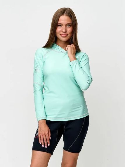 Футболка рашгард лонгслив Sargan Агидель Худи UPF 50+ светло-зеленый