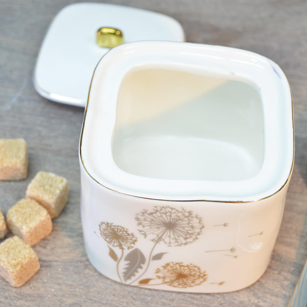 Сахарница 420мл "Одуванчики" квадрат (00113561)