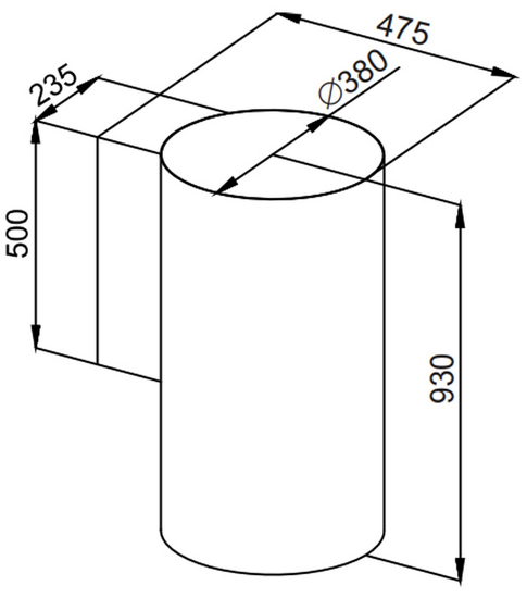 Вытяжка MAUNFELD Lee Wall (sensor) 39 черный