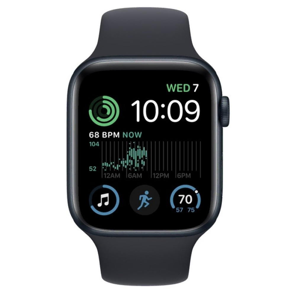Умные часы Apple Watch SE (Gen 2) 40mm Midnight Al Mid SB S/M GPS (MR9X3)