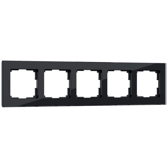 Рамка Werkel Favorit на 5 постов черный W0051108 4690389160110