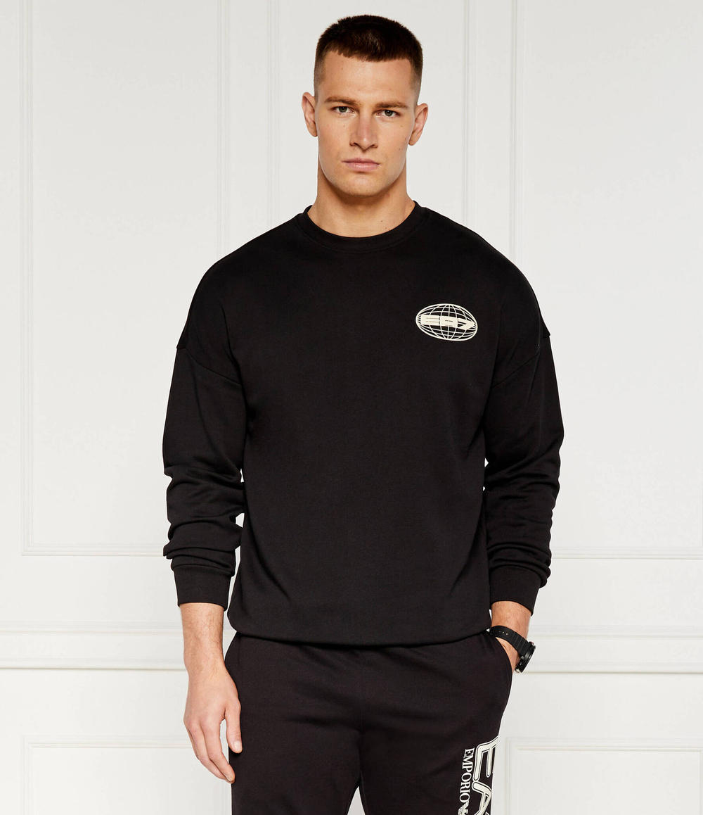 Худи EA7 - черный(7M000013 AF10432)